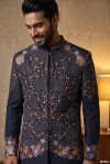 Outluk Wedding Vol 65 Lachaka Embroidery Mens Indo Western